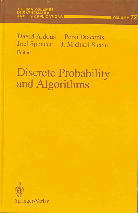 Discrete Probability and Algorithms Book Cover