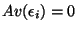 $Av(\epsilon_i) = 0$